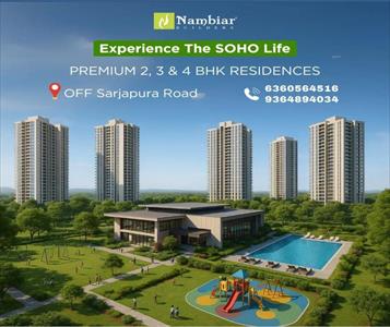 2BHK for sale in Nambiar District 25, Dommasandra, Bangalore