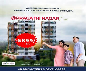 3 Bedroom Apartment for sale in Pragathi Nagar, Hyderabad
