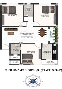 3 Bedroom Apartment for sale in Patrapada, Bhubaneswar