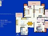 2 BHK Type-D Floor Plan