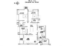 Type A1-3 BHK-1940 sq ft