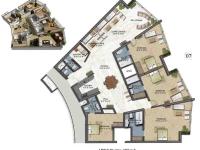 3BHK Duplex Lower Level Floor Plan