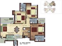 A1 3BHK - 1705 Sq Ft