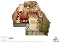 Studio Apartment 495 Sq. Ft.