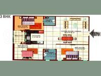 3BHK Floor Plan