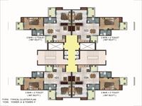 Typical Floor Plan - 2BHK