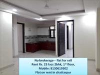 1 bhk flats for rent in chattarpur near to metro station