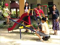 Kids Playing Park