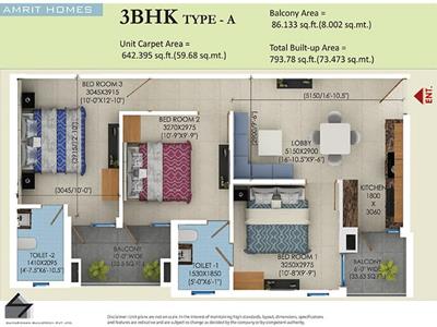 3 Bedroom Apartment for sale in Sector 88, Faridabad