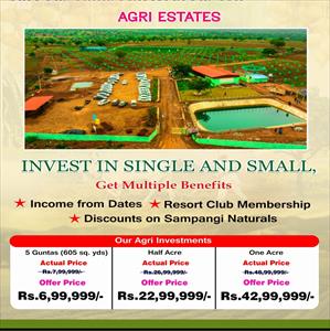 3 Bedroom Farm House for sale in Potpally, Medak