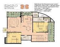 Lower Penthouse Floor Plan