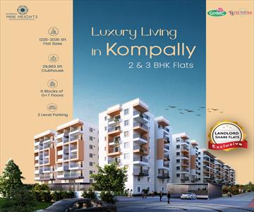 3 Bedroom Apartment for sale in Kompalli, Hyderabad