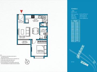 1BHK for sale in Godrej Park Retreat, Carmelaram, Bangalore