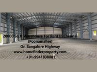 20000 sq.ft GRADE 'A' Warehouse for rent in Poonmallee on NH rs.30/sq.ft slightly negotiable