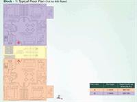 Block-1 - Typical Floor Plan (1st to 4th floor)