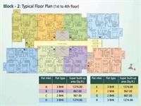 Block -2 -Typical Floor Plan (1st to 4th floor)