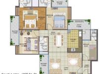 3BR+3T+Servant Room Floor Plan