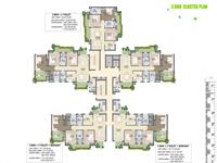 3 BHK- Cluster Plan