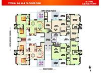 Type D 3rd,5th,7th Floor Plan