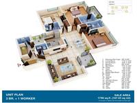 3 Bedroom Flat for sale in Jaypee Greens The Orchards, Sector 131, Noida