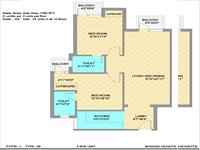 2BHK - 1060 Sq Ft