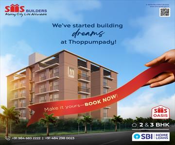 3 Bedroom Apartment for sale in Thoppumpady, Kochi