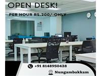 Open Desk for rent in Nungambakkam