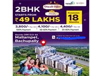 2 Bedroom Apartment / Flat for sale in Mallampet, Hyderabad