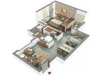 1 Bedroom Flat for sale in Godrej Garden City, Jagatpur, Ahmedabad