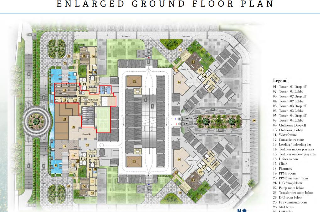 Enlarged Floor Plan