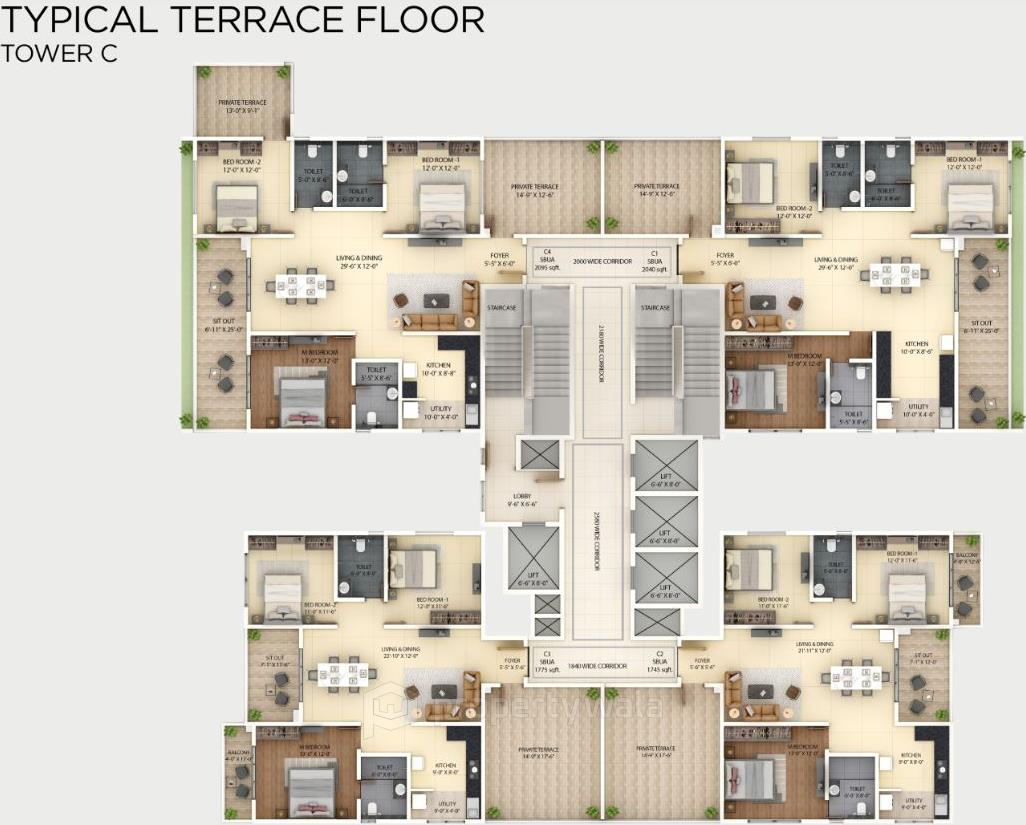 Typical Terrace Flr Plan