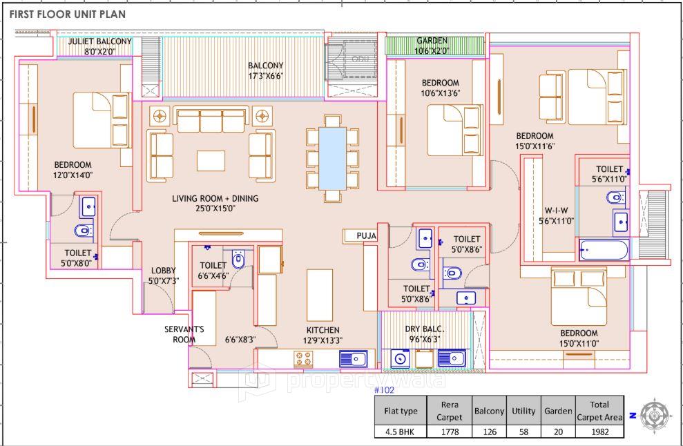 Project - 4.5 Bhk Floor-B Plan
