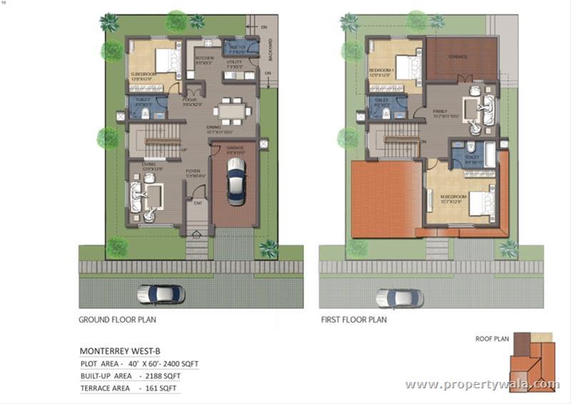 2188 + 161 sq. ft. (Open Terrace)