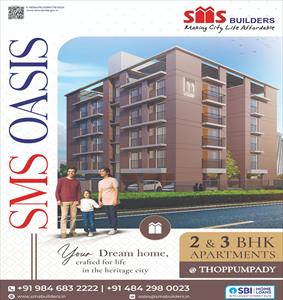 2 Bedroom Apartment for sale in Thoppumpady, Kochi