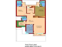 First Floor Plan - 1310 Sq. Ft.