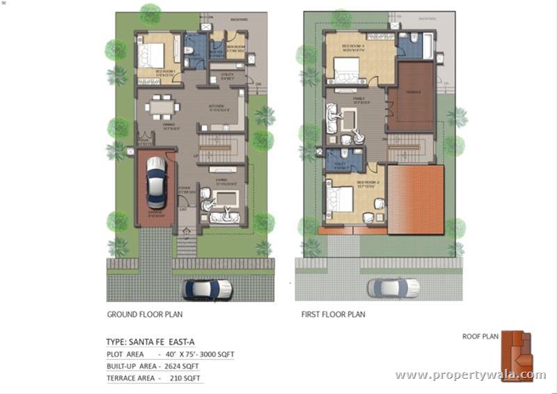 2624 + 210 sq. ft. (Open Terrace)