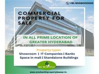 GROUND FLOOR COMMERCIAL PROPERTY FOR SALE AT MEHDIPATANAM MAIN RD.