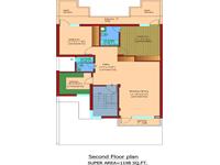 Second Floor Plan - 1198 Sq. Ft.
