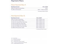 Booking Payment Plan
