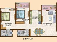 2BHK - Floor Plan