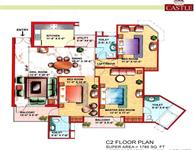 C2 FLOOR PLAN Accommodation = 3 B/R + 3 Toilets