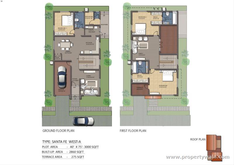 2860 + 275 sq. ft. (Open Terrace)