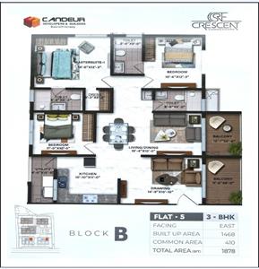 3BHK for sale in Candeur Cresent, Lingampally, Hyderabad