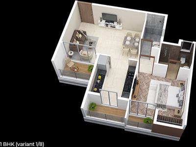 1 Bedroom Apartment for sale in Kalyan East, Thane