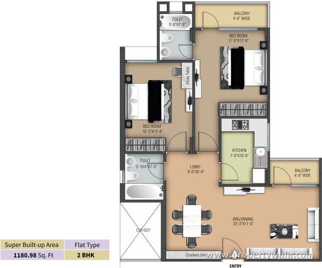 Anukampa Platina Mansarovar, Jaipur Apartment / Flat