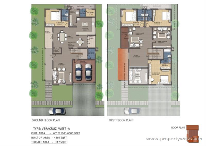 4869 + 117 sq. ft. (Open Terrace)