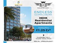 Modern 3 BHK Apartments by Galactic City in Greater Noida West