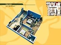 2BHK - 985.60 Sq. Ft.