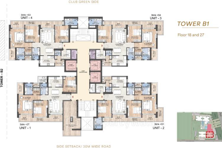 Typical Floor Plan E