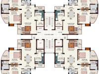 2 BR 4 Cluster Plan